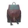 Рюкзак женский Natalia Kalinovskaya, "Дженис" зеленый/бордо