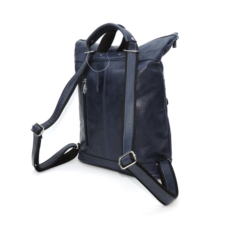 Кожаная сумка-рюкзак Natalia Kalinovskaya "Альто" синяя