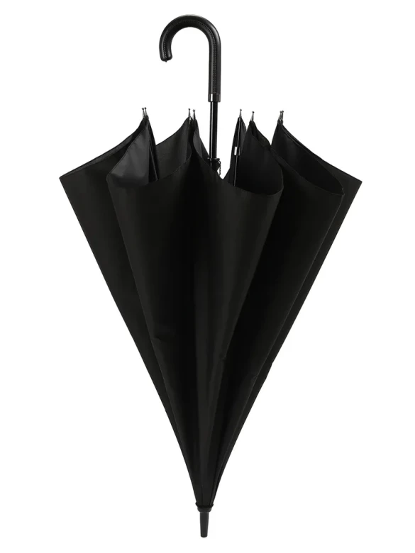 Зонт-трость мужской Три Слона 2775, 8 спиц, ручка крюк кожа