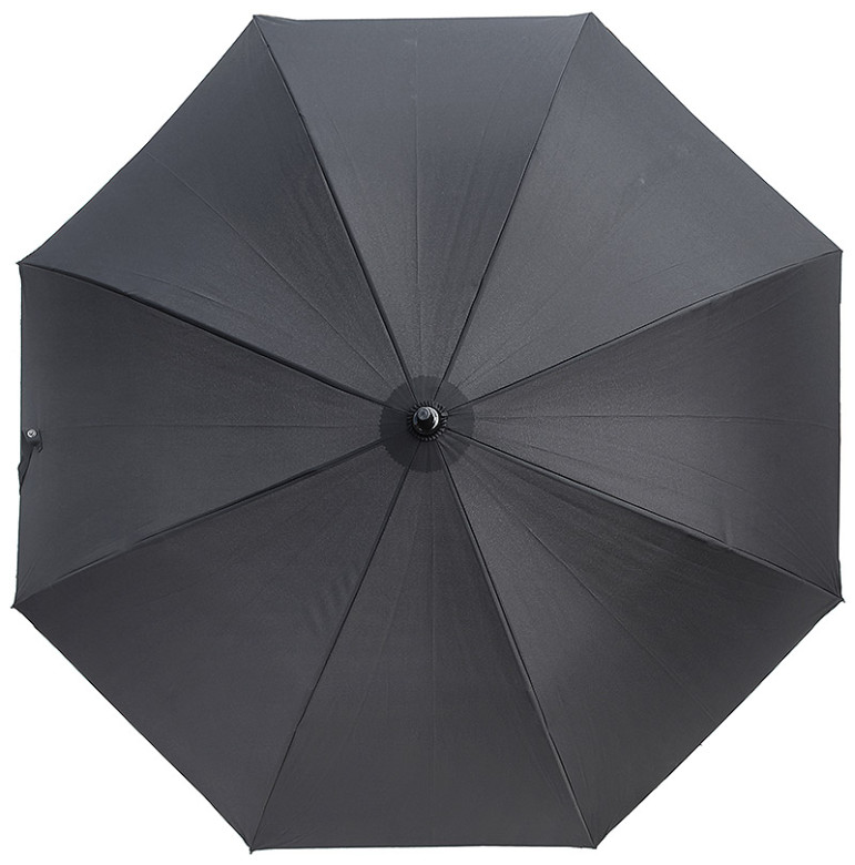 Зонт-трость мужской Три Слона 2775, 8 спиц, ручка крюк кожа