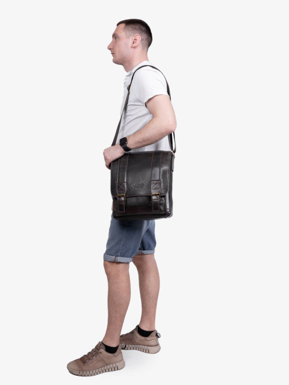 Сумка мужская zн ALEXX ALG0123 коричневая