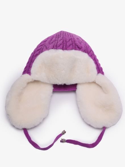 Ушанка Warm Goddess 2705 фиолетовая Ушанка Warm Goddess 2705 фиолетовая