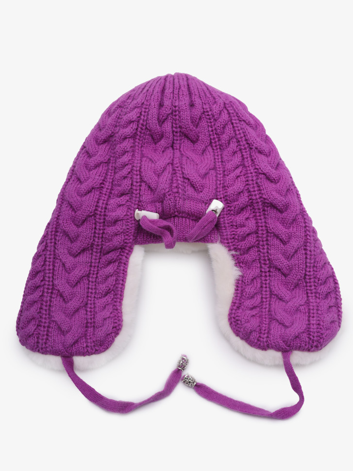 Ушанка Warm Goddess 2705 фиолетовая