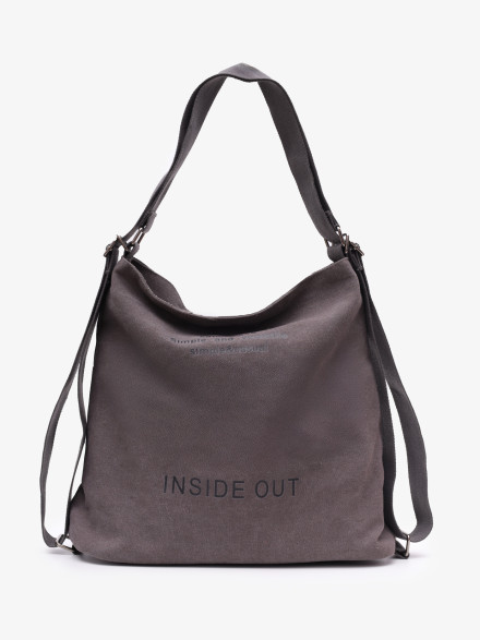 Сумка-рюкзак LanShaWan 761 серая Сумка-рюкзак LanShaWan 761 серая