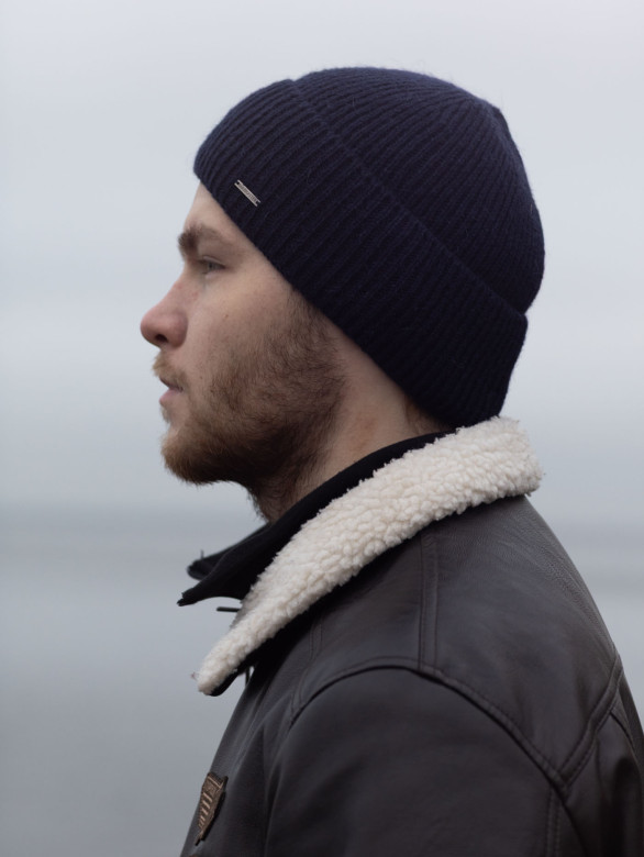 Шапка мужская 12589 MARHATTER тёмно-синий (57-59)