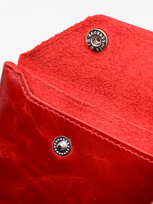 Картхолдер-монетница П-802-1930 красный