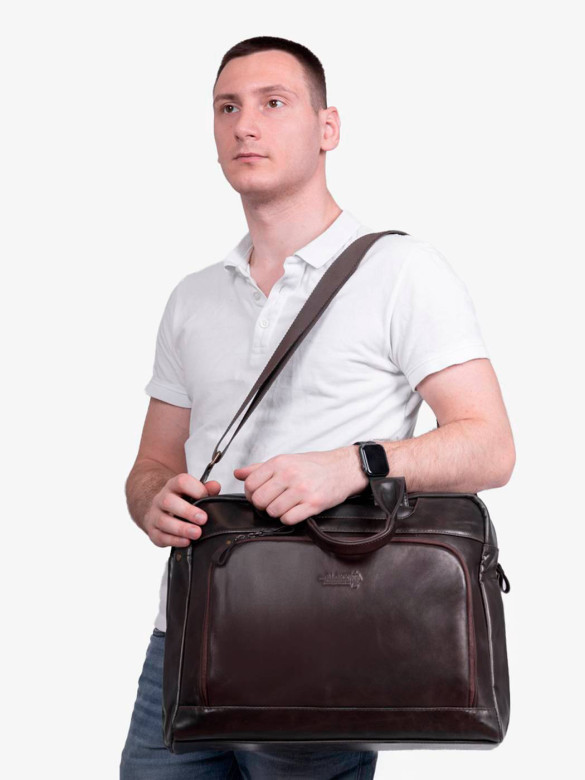 Сумка мужская zн ALEXX ALG0114 коричневая