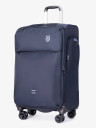 Чемодан из текстиля Kong LV 5901 синий 28" 4 колеса