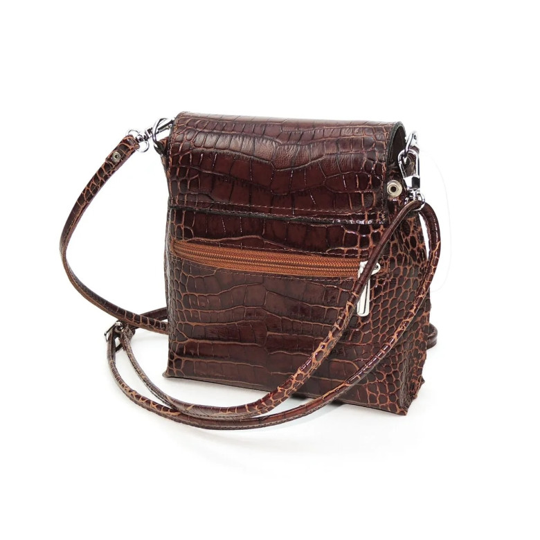 Сумка женская Natalia Kalinovskaya 76р.921 Рики коричневая рептилия