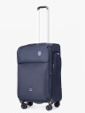 Чемодан из текстиля Kong LV 5901 синий 20" 4 колеса