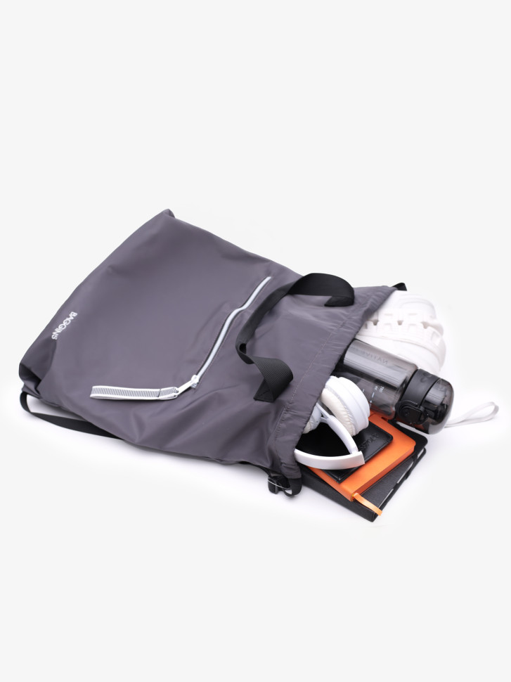 Сумка-мешок Б 9267 серая